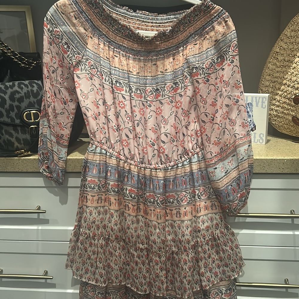 Shoshanna Ruffled Off-Shoulder Sundress - Picture 6 of 7